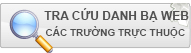 Danh bạ website các trường trực thuộc