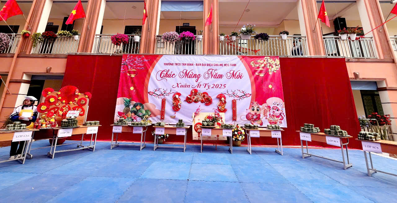 Hoạt động trải nghiệm chào xuân ất tỵ năm 2025 của thầy trò trường THCS Tân Bình